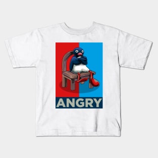 Angry Pinguin Meme Kids T-Shirt